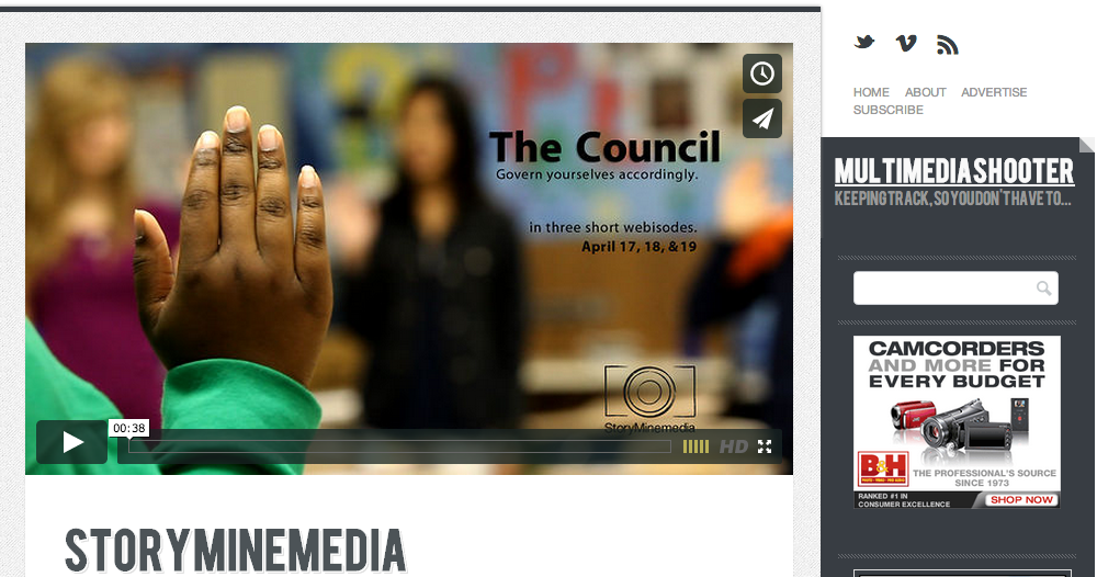 Multimedia Shooter features StoryMineMedia Multimedia Shooter features StoryMineMedia